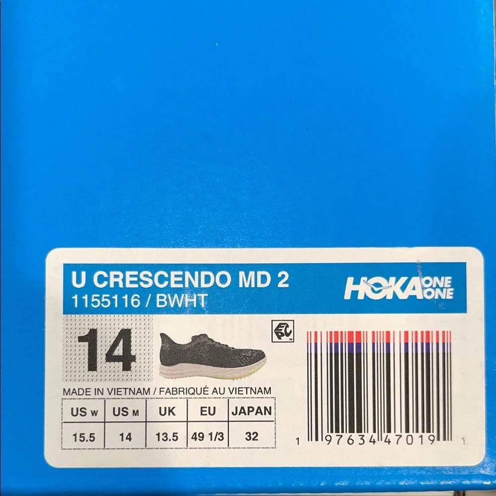 HOKA Men Women Crescendo 2 MD Track and Field Shoes M 14 / W 15.5 - Picture 7 of 7